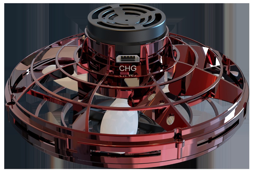 Rechargeable Mini Flying Spinner Drone – LED UFO Fingertip Gyro Toy for Kids & Stress Relief – Image 7