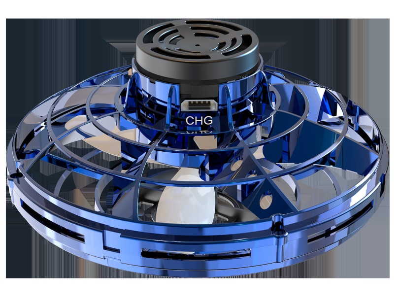 Rechargeable Mini Flying Spinner Drone – LED UFO Fingertip Gyro Toy for Kids & Stress Relief – Image 6