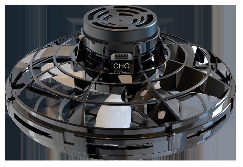 Rechargeable Mini Flying Spinner Drone – LED UFO Fingertip Gyro Toy for Kids & Stress Relief – Image 4