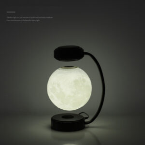 3D LED Levitating Moon Lamp – Magnetic Floating & Rotating Night Light for Home, Office & Decor