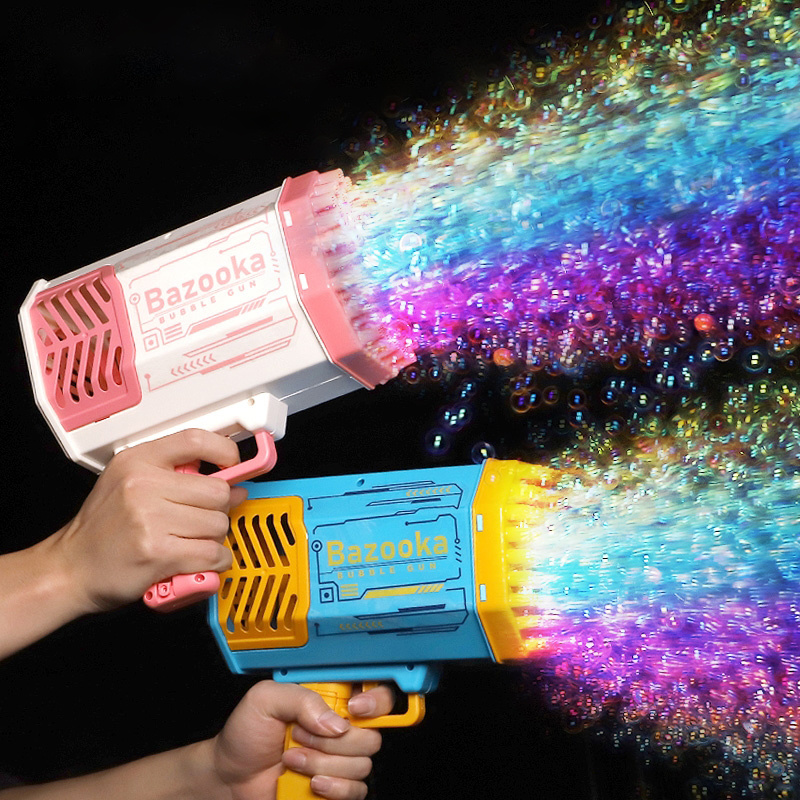 Rocket Bubble Gun Toy – 69-Hole Automatic Bubble Blower with LED Lights for Kids Outdoor Fun – Image 5