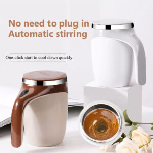 Electric Self-Stirring Mug – USB Rechargeable Magnetic Mixer Cup for Coffee, Milk, Shakes & More